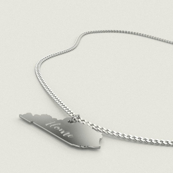 Sterling Silver Kentucky Home Pendant Necklace