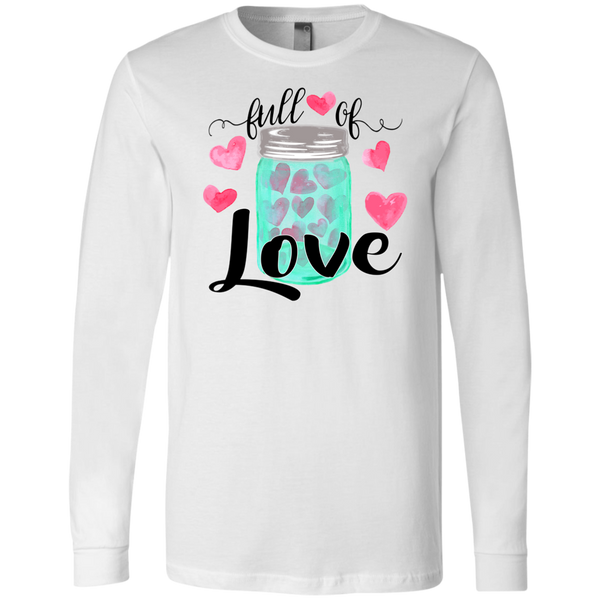 Valentine's Day Full of Love Soft Long Sleeve Tee