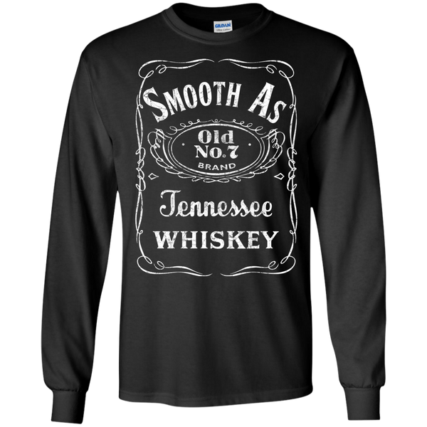 Smooth as Tennessee Whiskey Long Sleeve Tee Shirt Black