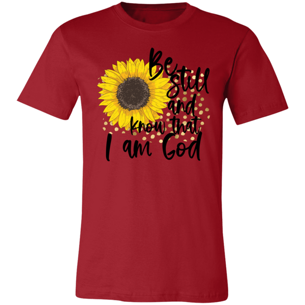 Be Still and Know that I am God Sunflower Soft Tee
