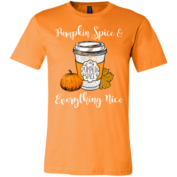 Pumpkin Spice and Everything Nice Tee Shirt Orange