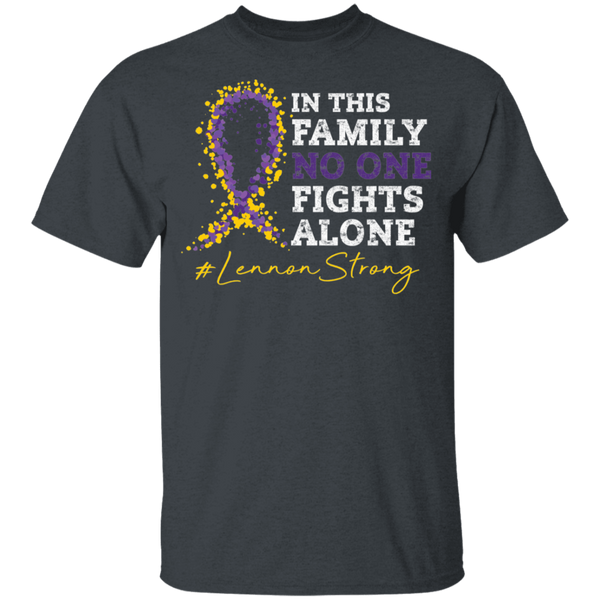 In This Family No One Fights Alone #LennonStrong Youth Tee