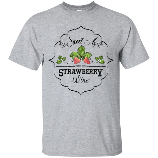 Sweet As Strawberry Wine Tee Sport Grey