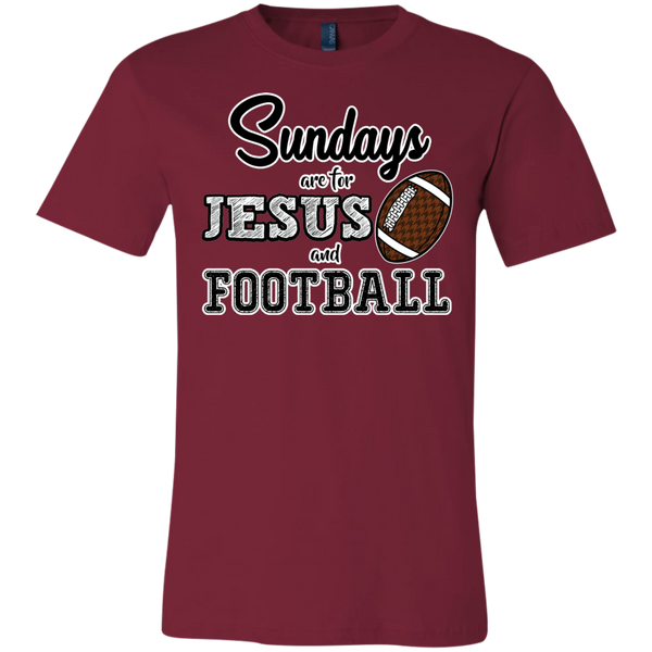 Sundays are for Jesus and Football Tee Shirt Cardinal Red