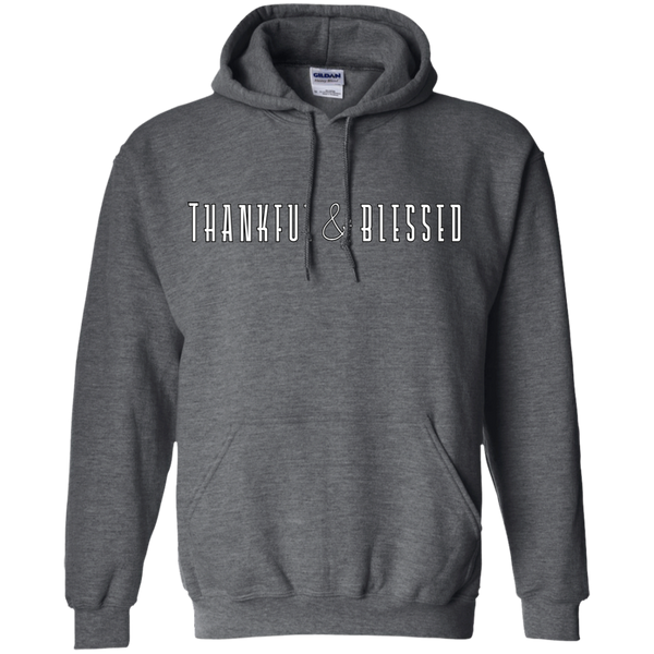 Thankful and Blessed Hoodie Sweatshirt Dark Grey