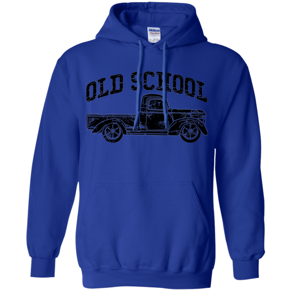 Old School Vintage Distressed Antique Truck Hoodie Blue