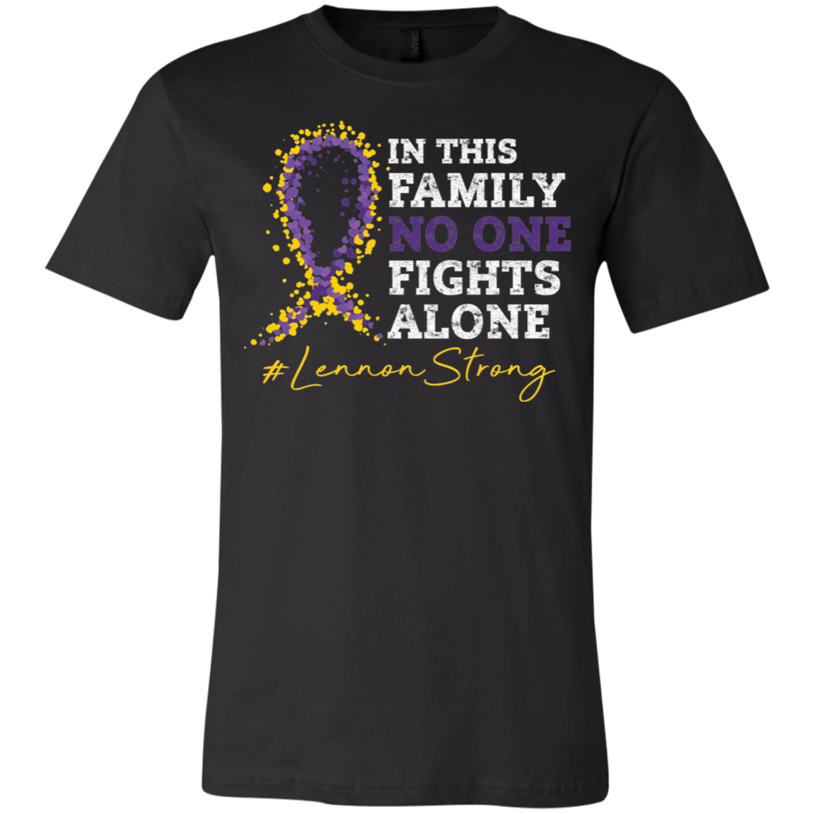 In This Family No One Fights Alone Bella Youth Tee