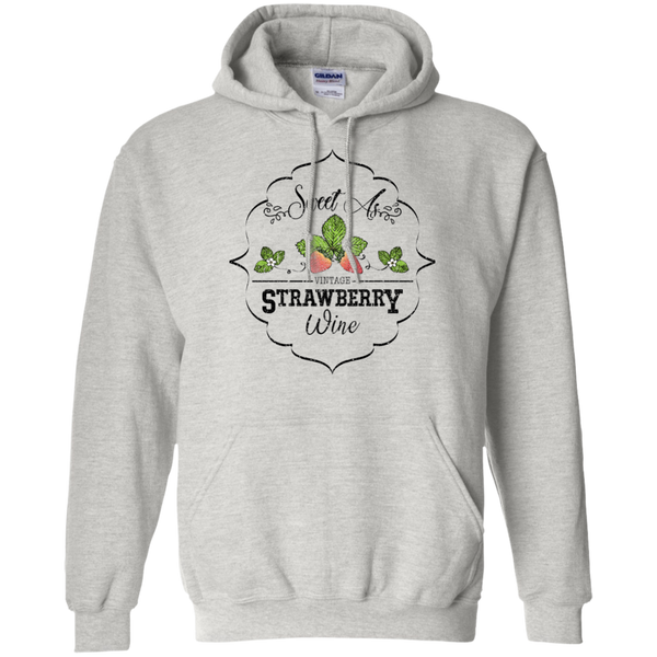 Sweet as Strawberry Wine Hoodie Sweatshirt Grey