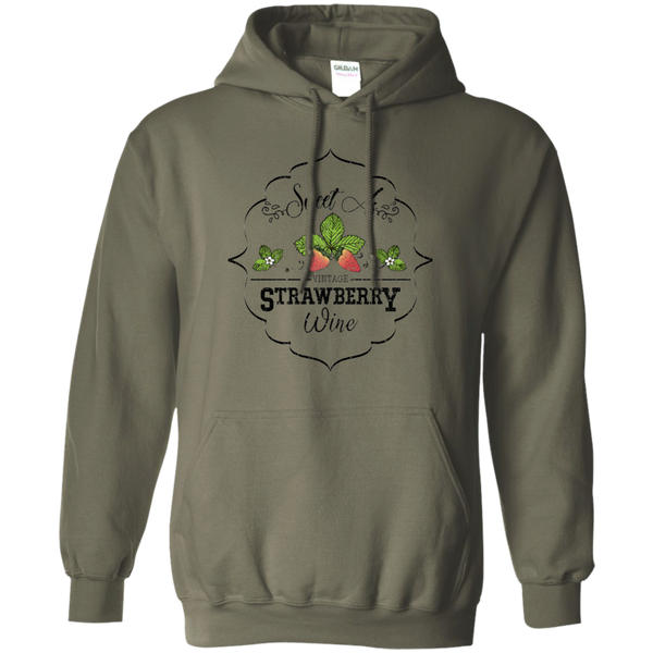 Sweet as Strawberry Wine Hoodie Sweatshirt Military Green