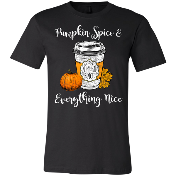 Pumpkin Spice and Everything Nice Tee Shirt Black