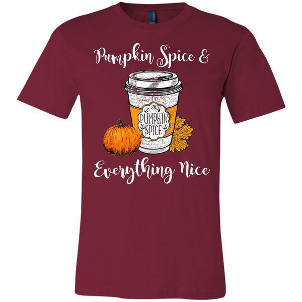 Pumpkin Spice and Everything Nice Tee Shirt Cardinal Red