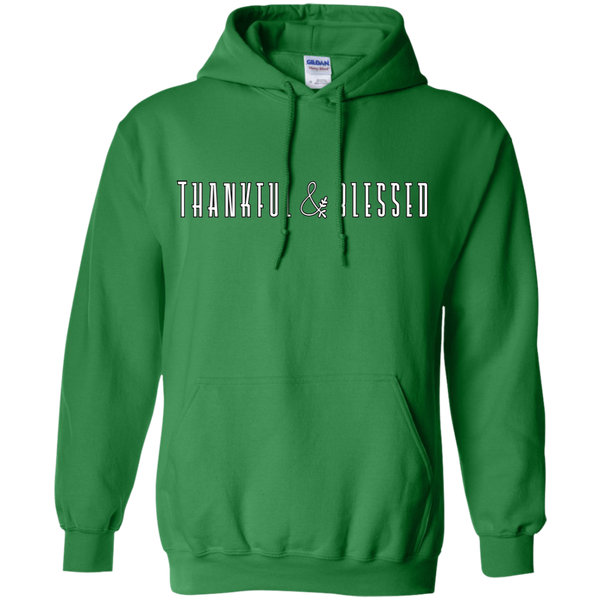 Thankful and Blessed Hoodie Sweatshirt Green