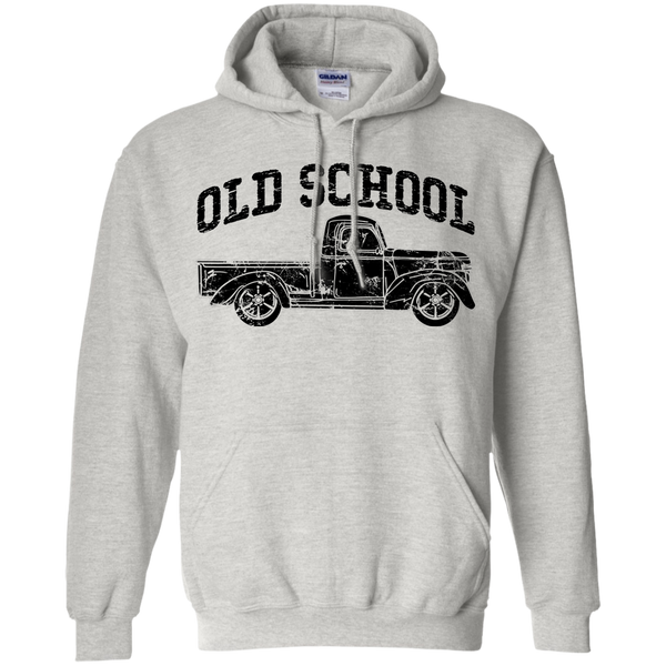 Old School Vintage Distressed Antique Truck Hoodie Ash Grey