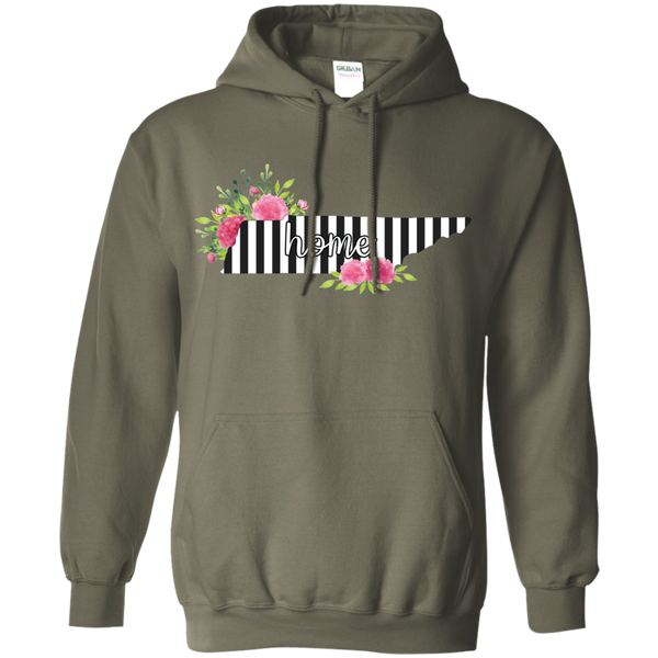 Tennessee Home Striped Floral Hoodie