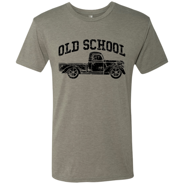 Old School Vintage Distressed Antique Truck Tee Shirt Venetian Grey