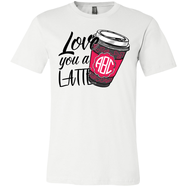 Love You A Latte Monogrammed Soft Tee