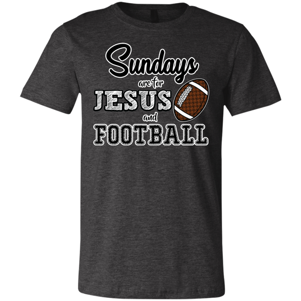 Sundays are for Jesus and Football Tee Shirt Dark Grey