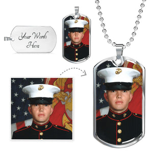 Personalized Photo Dog Tag Necklace